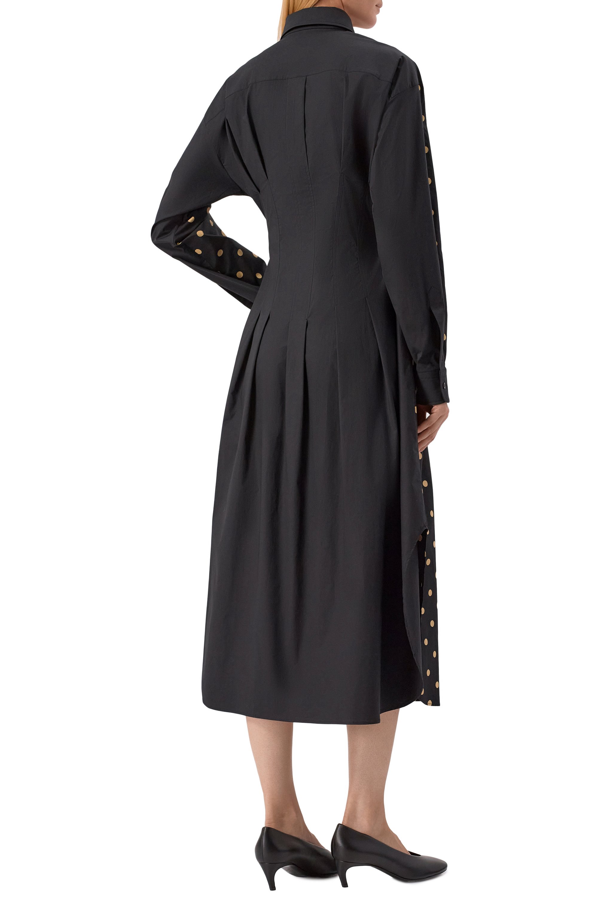 Хлопковое платье MOSCHINO черного цвета по цене 176000 руб., арт. J0412/5455, фото 3 Хлопковое платье MOSCHINO, арт. J0412/5455, фото 3