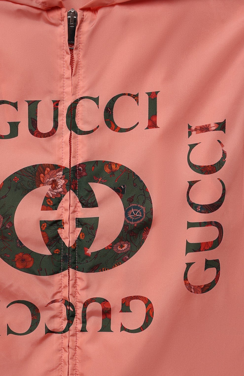 Ветровка с капюшоном GUCCI розового цвета по цене 78600 руб., арт. 647462/XWANC, фото 3 Ветровка с капюшоном GUCCI, арт. 647462/XWANC, фото 3