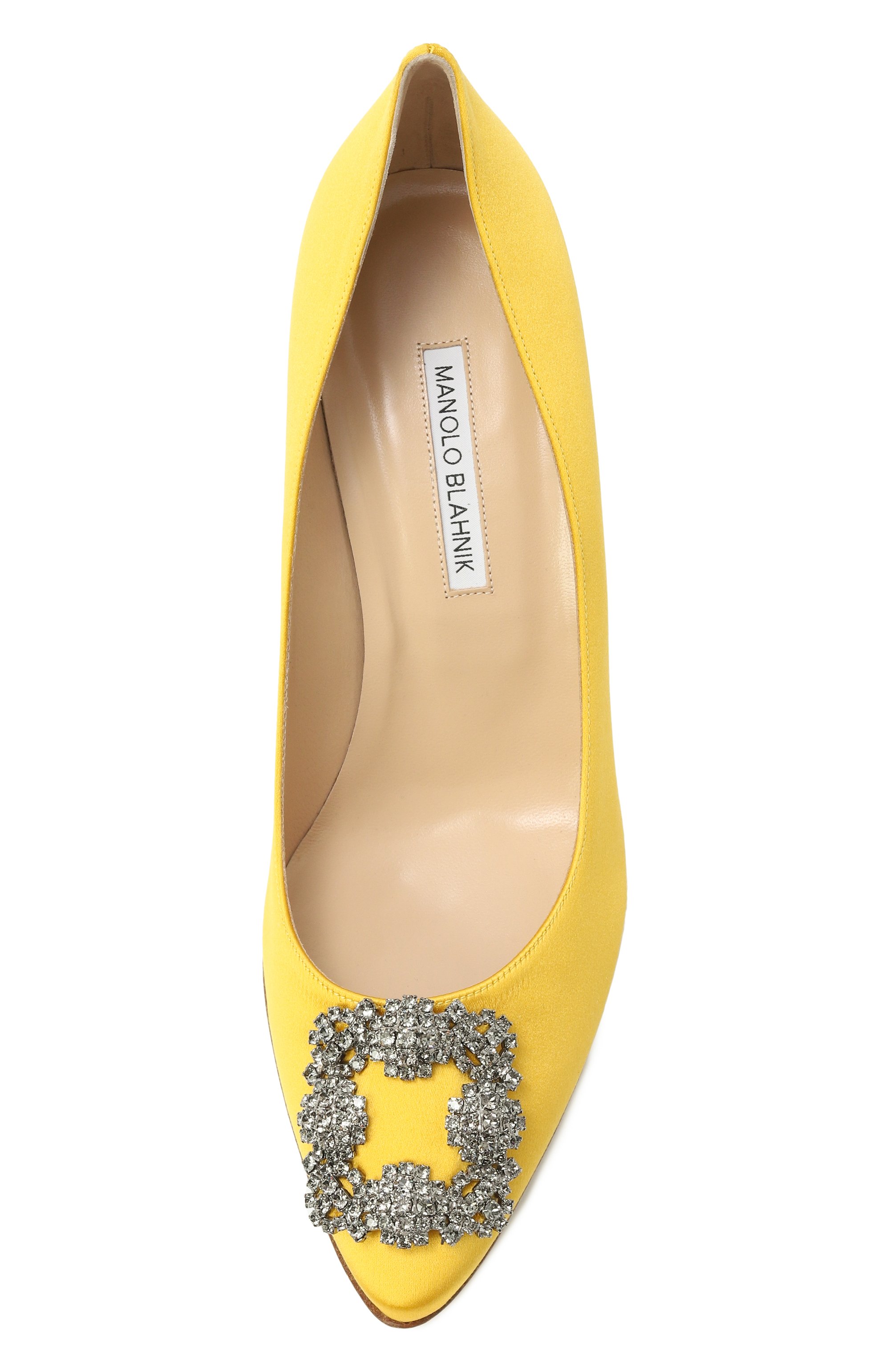 Текстильные туфли hangisi 70 MANOLO BLAHNIK желтого цвета по цене 142500 руб., арт. 9XX-0662/SAT, фото 6 Текстильные туфли hangisi 70 MANOLO BLAHNIK, арт. 9XX-0662/SAT, фото 6