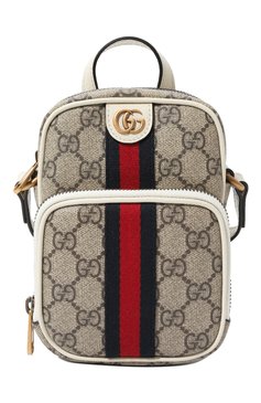 Мужская сумка GUCCI серог�о цвета, арт. 671682 96IWT | Фото 1 (Размер: mini; Материал: Экокожа; Ремень/цепочка: На ремешке; Драгоценные камни: Проставлено; Материал сплава: Проставлено)