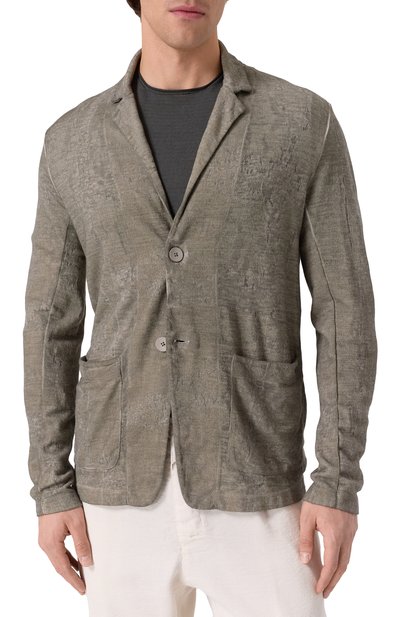 Пиджак изо льна и хлопка TRANSIT, арт. CFUTRZ18531E, фото 5