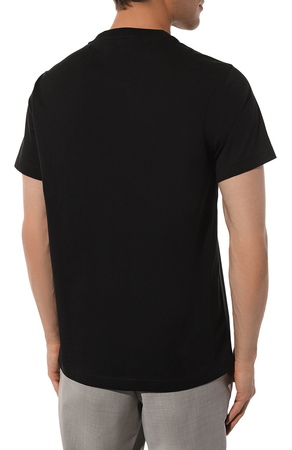 Хлопковая футболка BURBERRY, арт. 8052965, фото 4