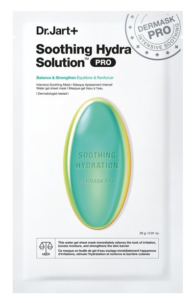Женская успокаивающая маска &quot;капсулы красоты&quot; dermask soothing hydra solution pro (26g) DR.JART+, арт. 8809844995174