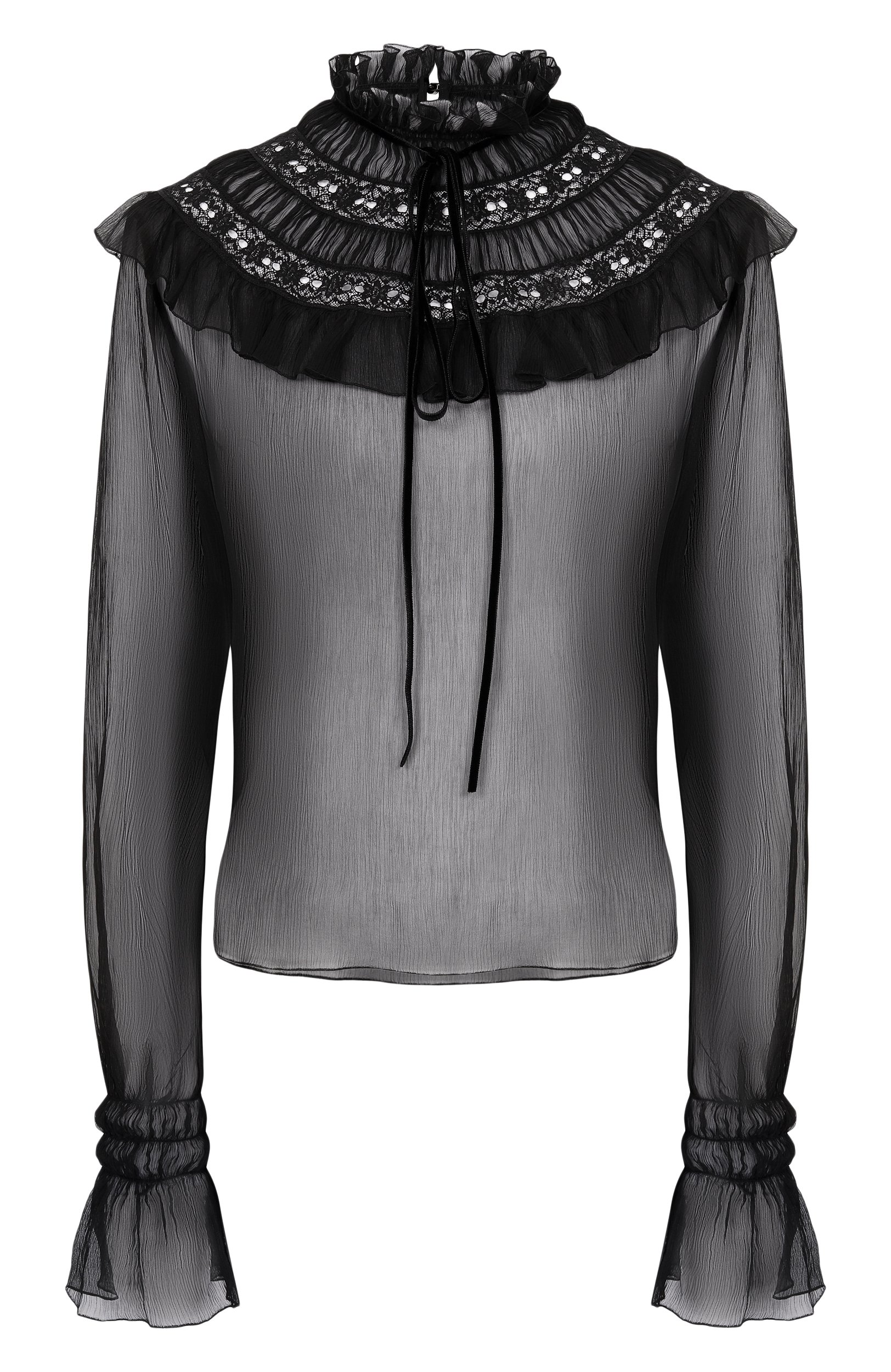 Шелковая блузка ANN DEMEULEMEESTER, арт. B0014416/FA732, фото 1