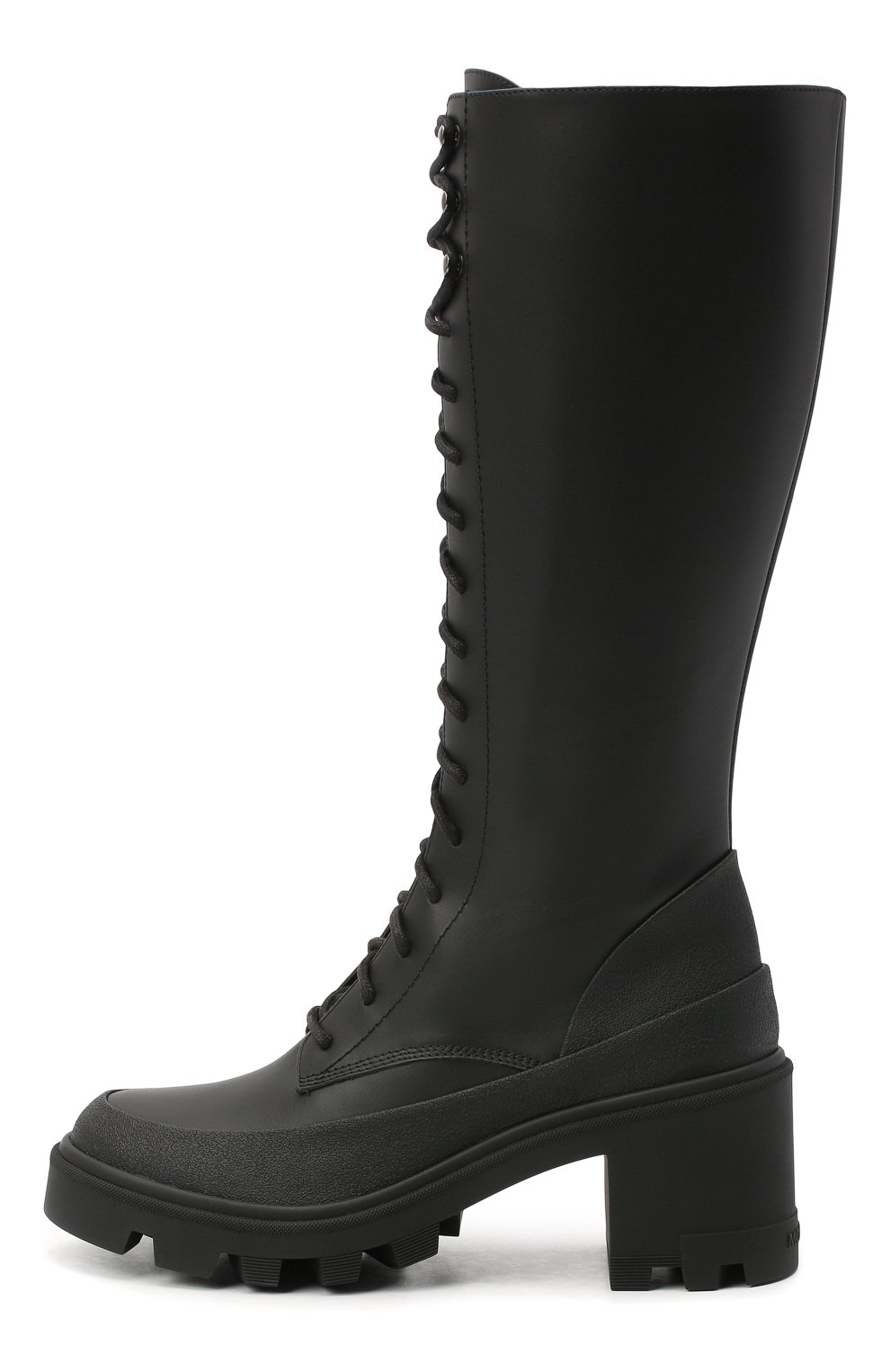 Кожаные сапоги c boots MONCLER черного цвета по цене 97650 руб., арт. F2-09B-4G702-00-02SEP, фото 3 Кожаные сапоги c boots MONCLER, арт. F2-09B-4G702-00-02SEP, фото 3