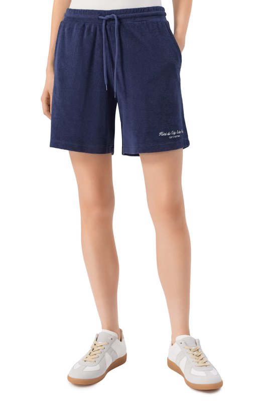 Хлопковые шорты Sporty and Rich SH02760673BL106 Синий  SH02760673BL106 Фото 3