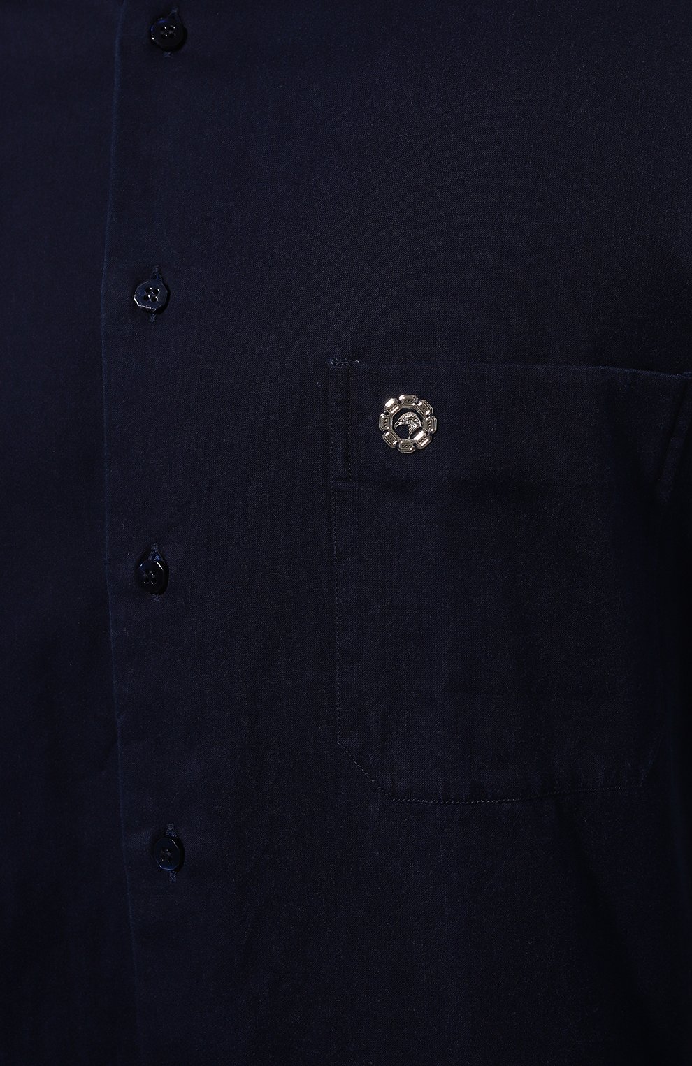 Хлопковая рубашка STEFANO RICCI темно-синего цвета по цене 99450 руб., арт. MC007636/EX2808, фото 5 Хлопковая рубашка STEFANO RICCI, арт. MC007636/EX2808, фото 5