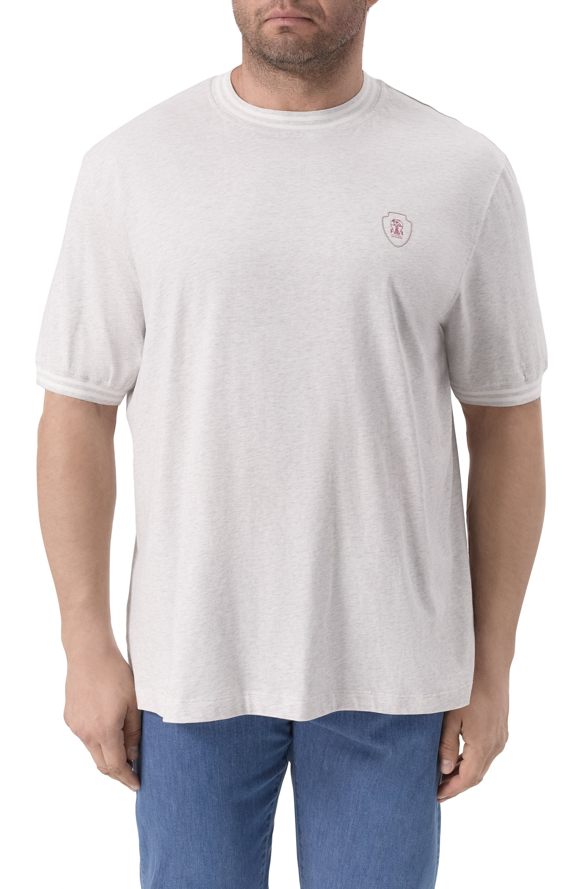 Хлопковая футболка BRUNELLO CUCINELLI, арт. M0B131386W, фото 3