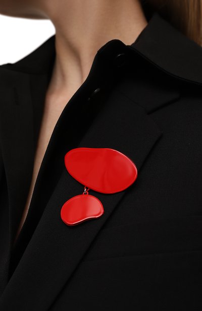 Брошь JIL SANDER красного цвета по цене 59950 руб., арт. J11VK0037 P4880, фото 2 Брошь JIL SANDER, арт. J11VK0037 P4880, фото 2