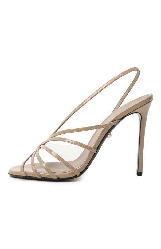 Комбинированные босоножки Star 110 Alevi Milano L26WC001.U.1261409/BENNY CHARME Бежевый  L26WC001.U.1261409/BENNY CHARME Фото 4