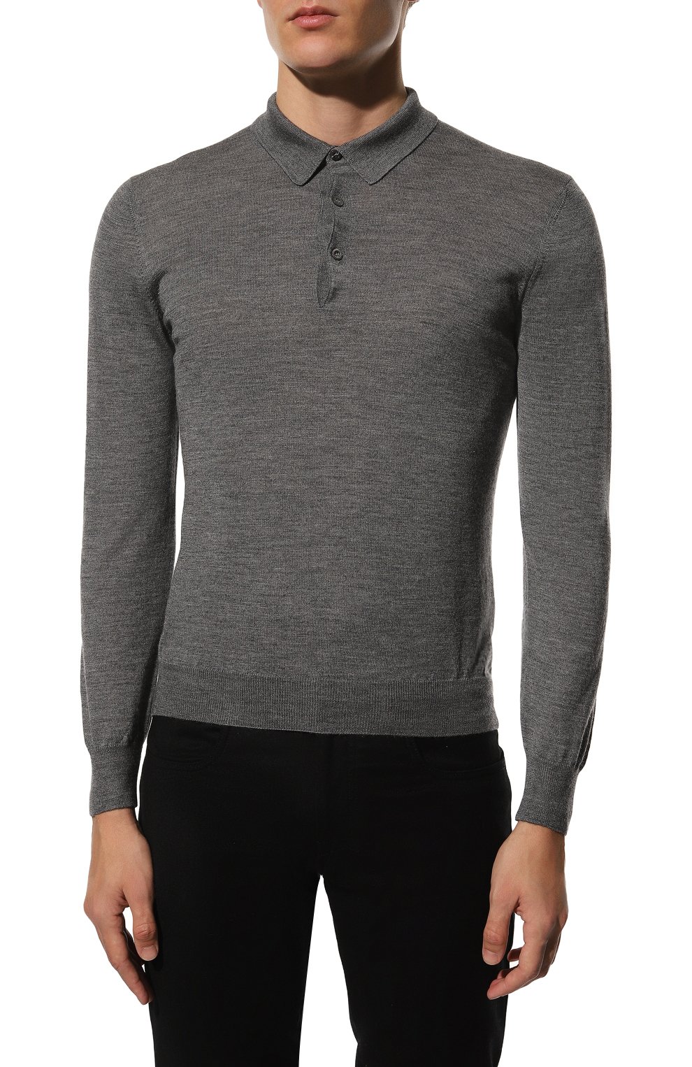 Поло из шерсти и шелка GRAN SASSO, арт. 57132/13190, фото 3