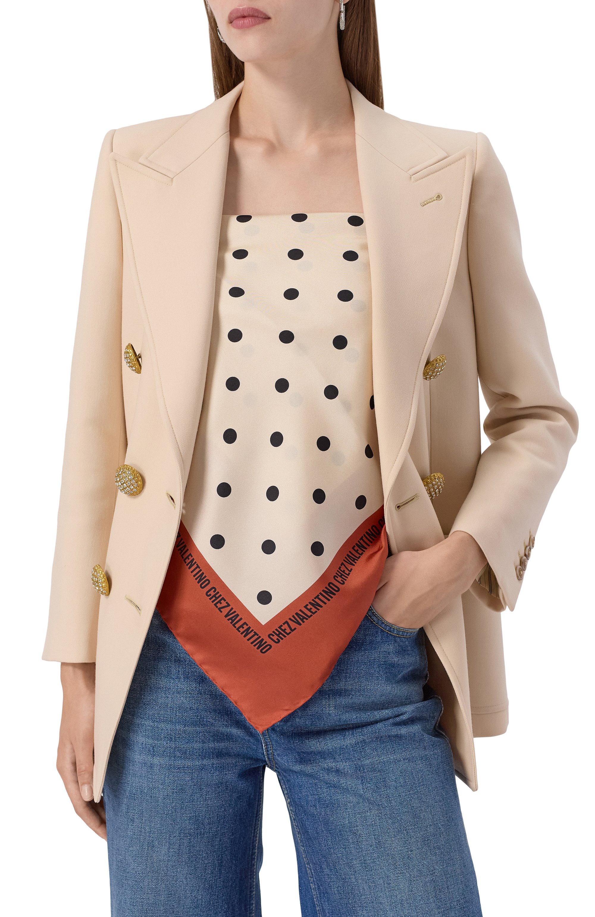 Шелковый платок VALENTINO, арт. 6W2EI114/JUY, фото 2