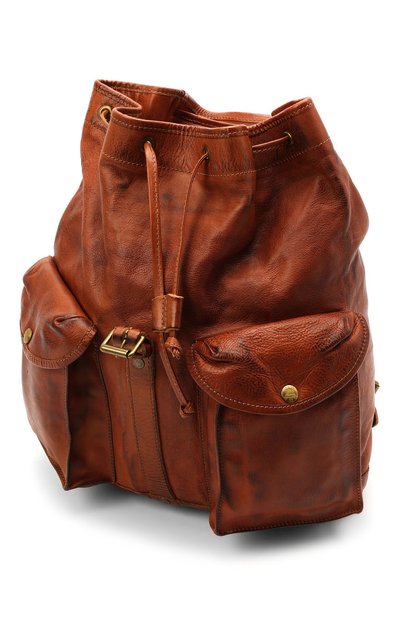Кожаный рюкзак с двумя внешними карманами RRL, арт. 417609747, фото 4