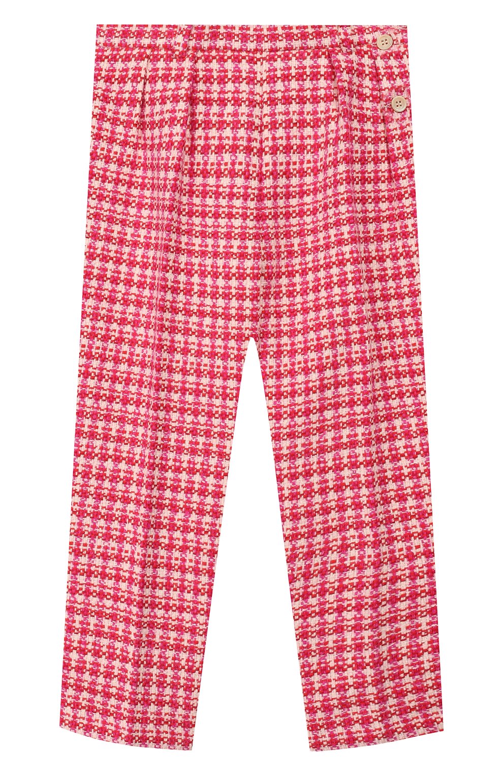 Шерстяные брюки GUCCI розового цвета по цене 99500 руб., арт. 595382/XWAIA, фото 1 Шерстяные брюки GUCCI, арт. 595382/XWAIA, фото 1