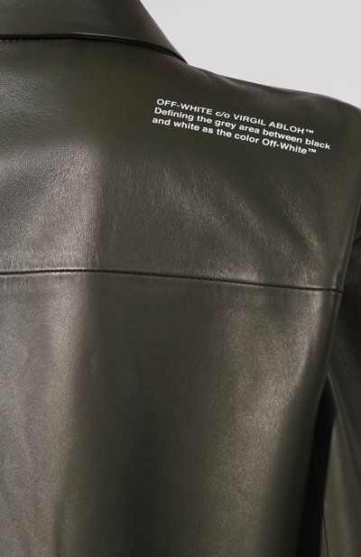 Кожаная рубашка OFF-WHITE, арт. 0WJE001R20F990684300, фото 5