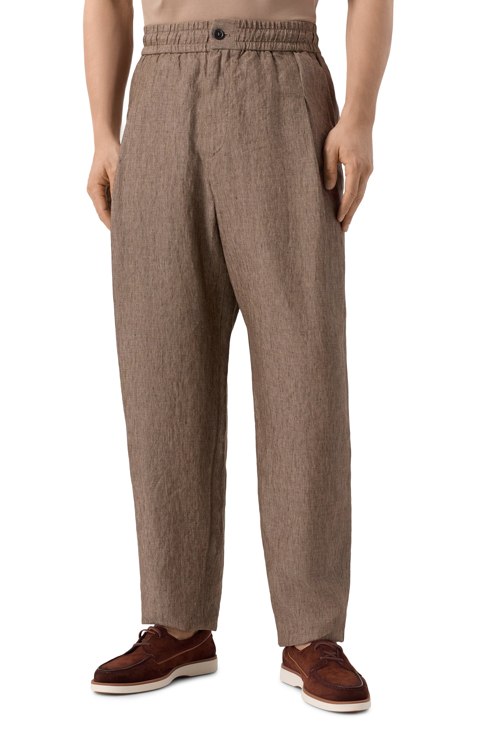 Льняные брюки GIORGIO ARMANI, арт. GM001744/AF17957, фото 3