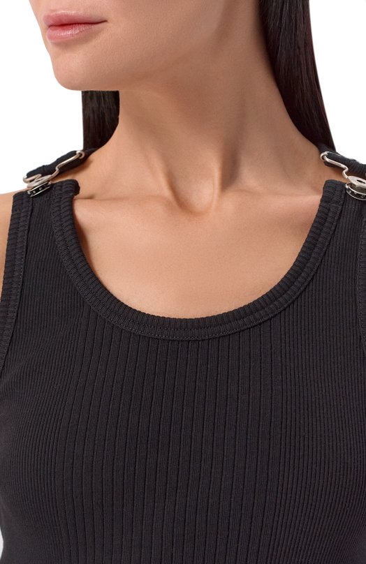 Хлопковый топ Jean Paul Gaultier 25/03-U-T0380/J014 Чёрный  25/03-U-T0380/J014 Фото 5