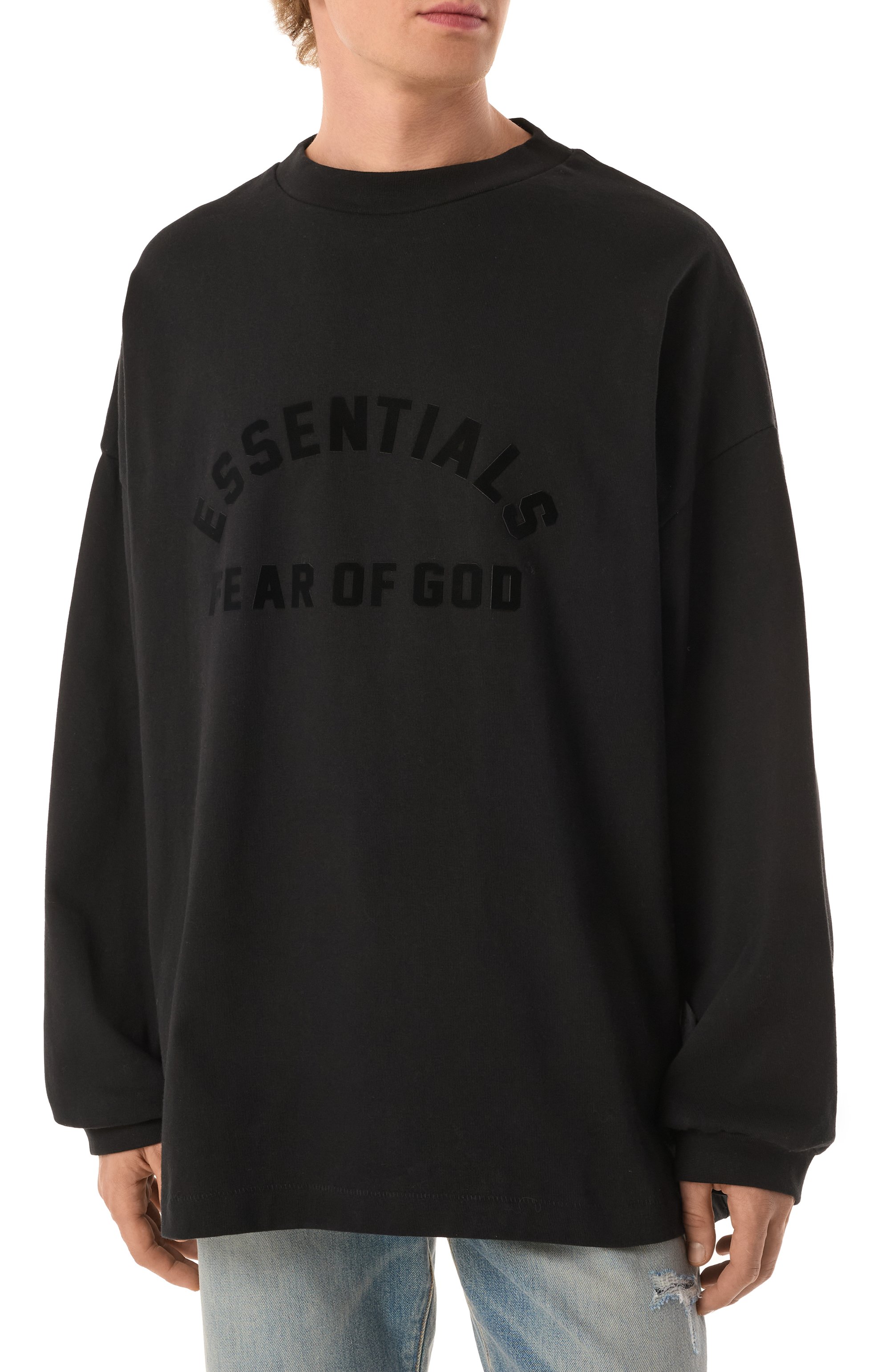 Хлопковый лонгслив FEAR OF GOD, арт. 125SU242010F-M-001, фото 3