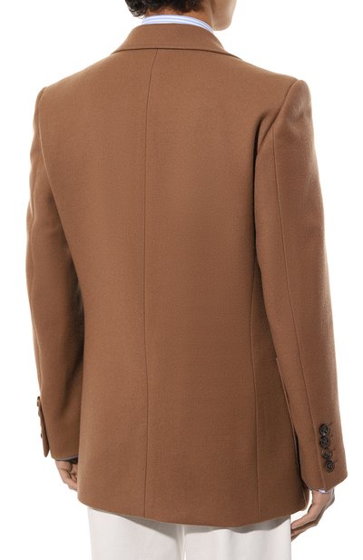 Шерстяной пиджак GUCCI коричневого цвета по цене 331200 руб., арт. 635942 ZAA2U, фото 4 Шерстяной пиджак GUCCI, арт. 635942 ZAA2U, фото 4