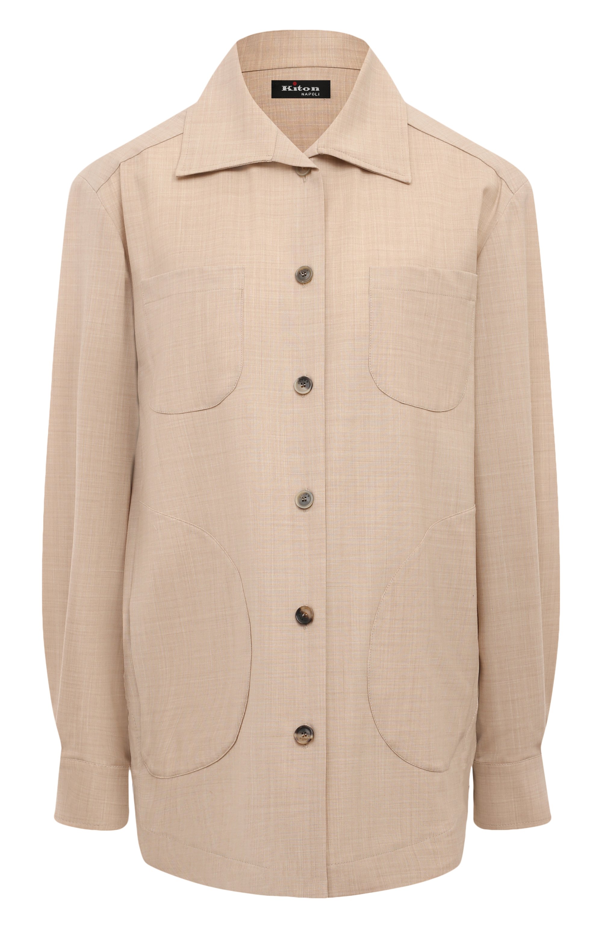 Шерстяная рубашка KITON, арт. D50429K09T03, фото 1