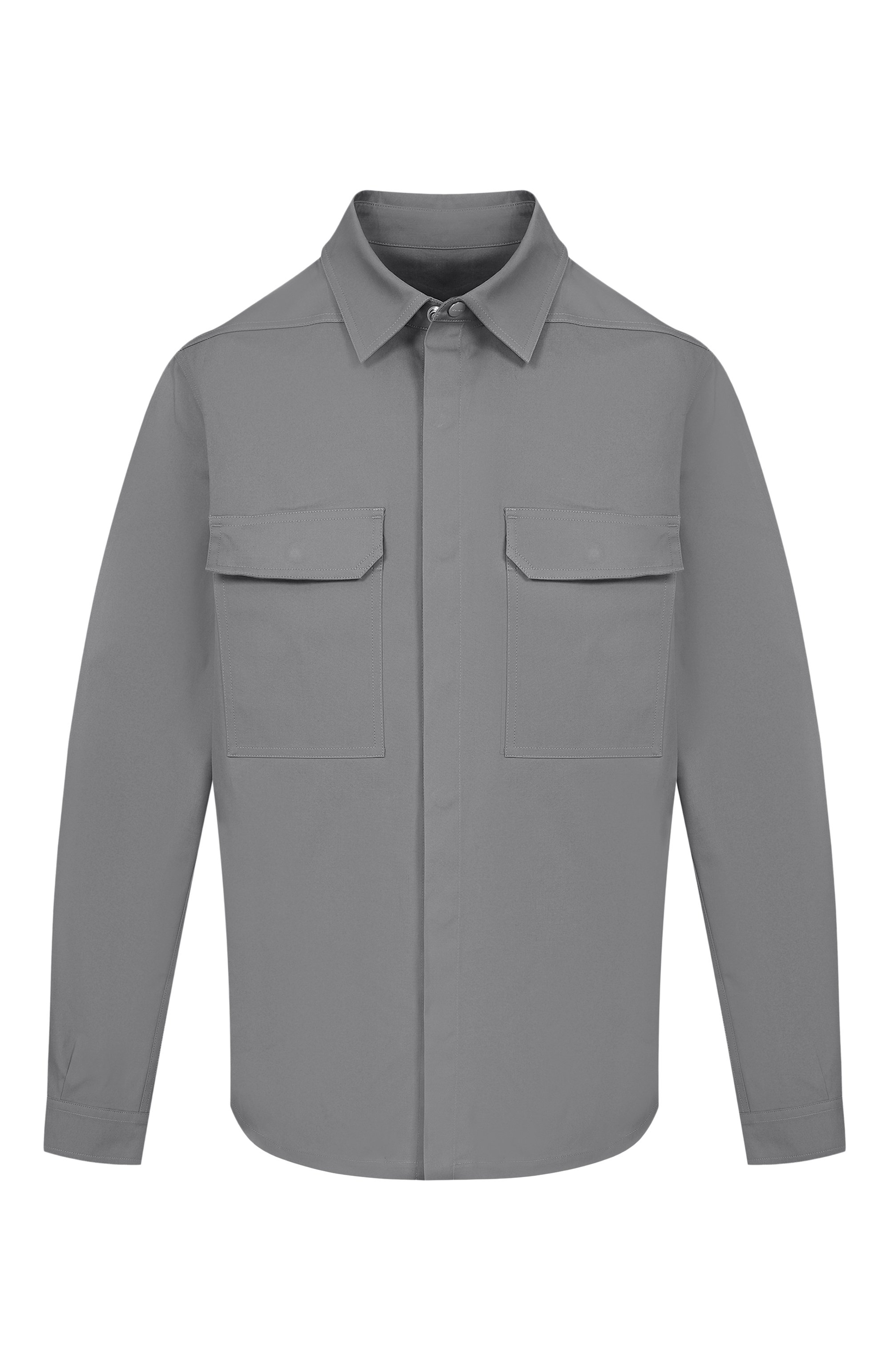 Хлопковая рубашка RICK OWENS, арт. RU01F2236/TE, фото 1