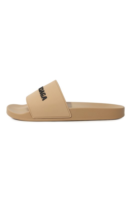 Резиновые шлепанцы Pool Balenciaga 565826/W1S80 Бежевый  565826/W1S80 Фото 4