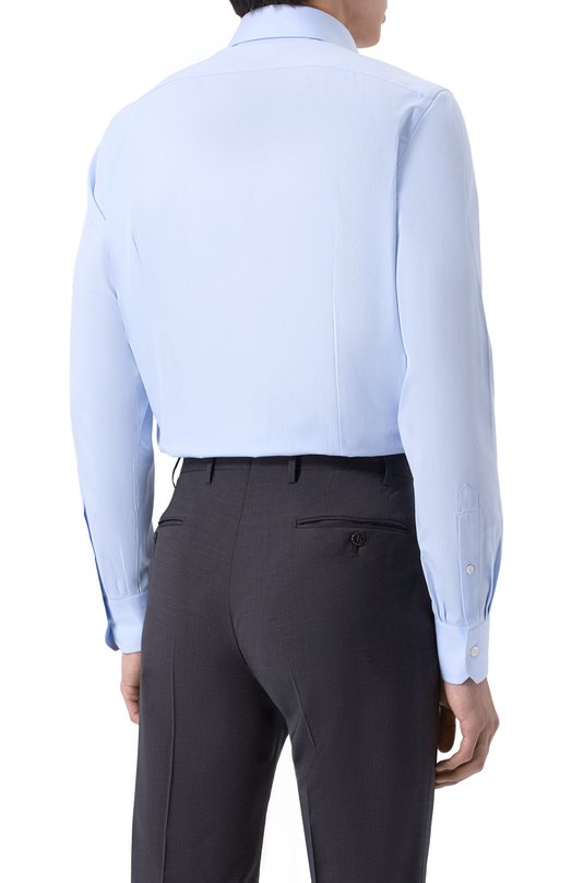 Хлопковая сорочка Giampaolo 608/TS44223 Голубой  608/TS44223 Фото 4