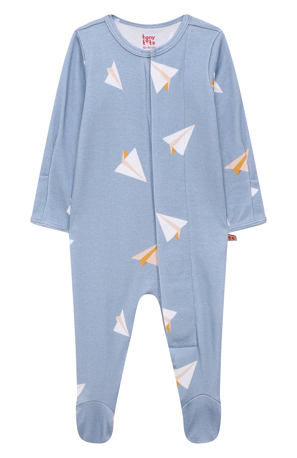 Хлопковый комбинезон TONY TOTS голубого цвета по цене 3990 руб., арт. SL001FLH, фото 1 Хлопковый комбинезон TONY TOTS, арт. SL001FLH, фото 1