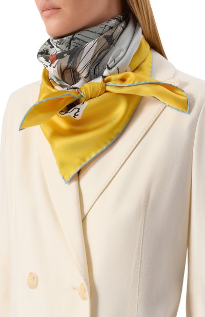 Шелковый платок BURBERRY, арт. 8102076, фото 2