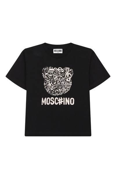 Хлопковая футболка MOSCHINO, арт. HQM05G/LAA10/4-8