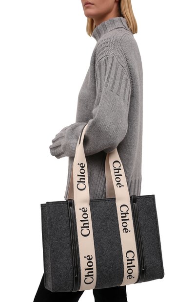 Сумка-тоут woody small CHLOÉ, арт. CHC21WS383F37, фото 2