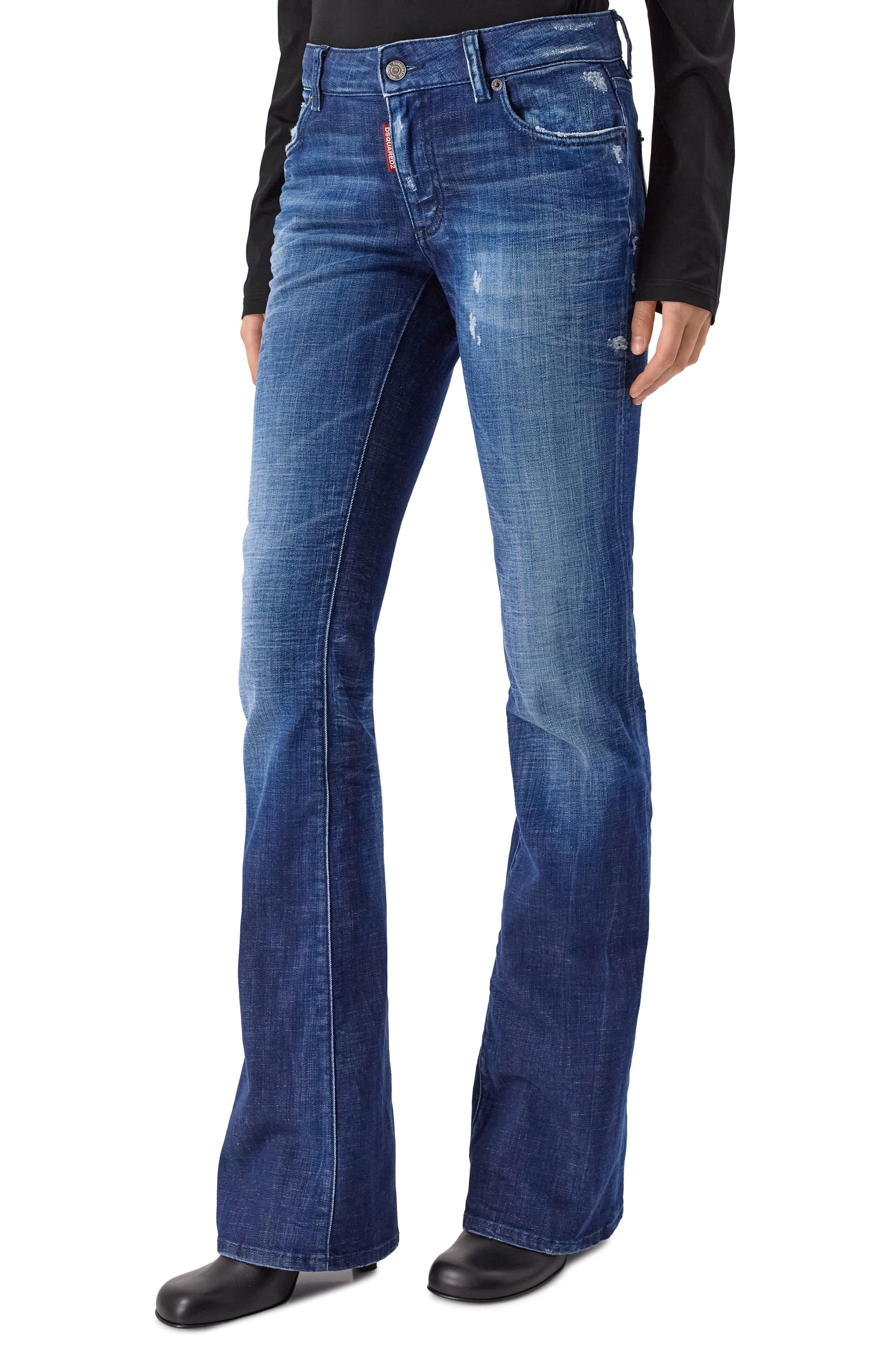 Джинсы medium waist flare DSQUARED2, арт. S75LB1077/D30010, фото 3