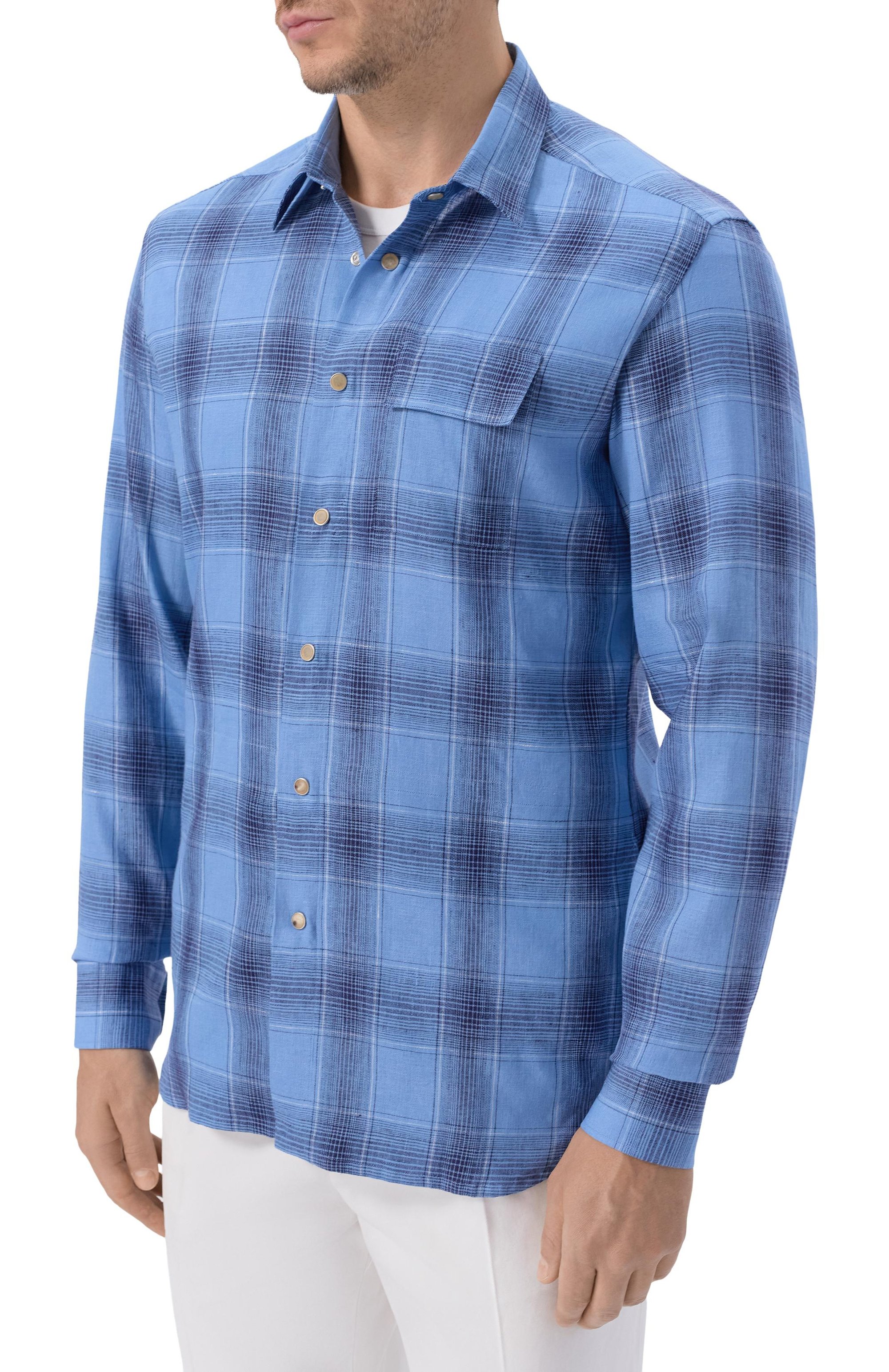 Льняная рубашка KITON, арт. UMCBUBAH0926401_5XL-8XL, фото 3