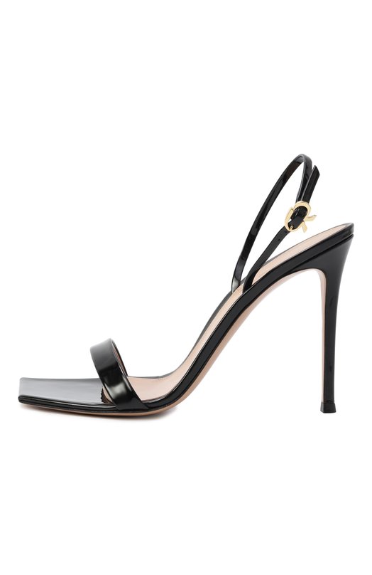 Кожаные босоножки Stiletto 105 Gianvito Rossi G32088.15RIC.VERNER0 Чёрный  G32088.15RIC.VERNER0 Фото 4