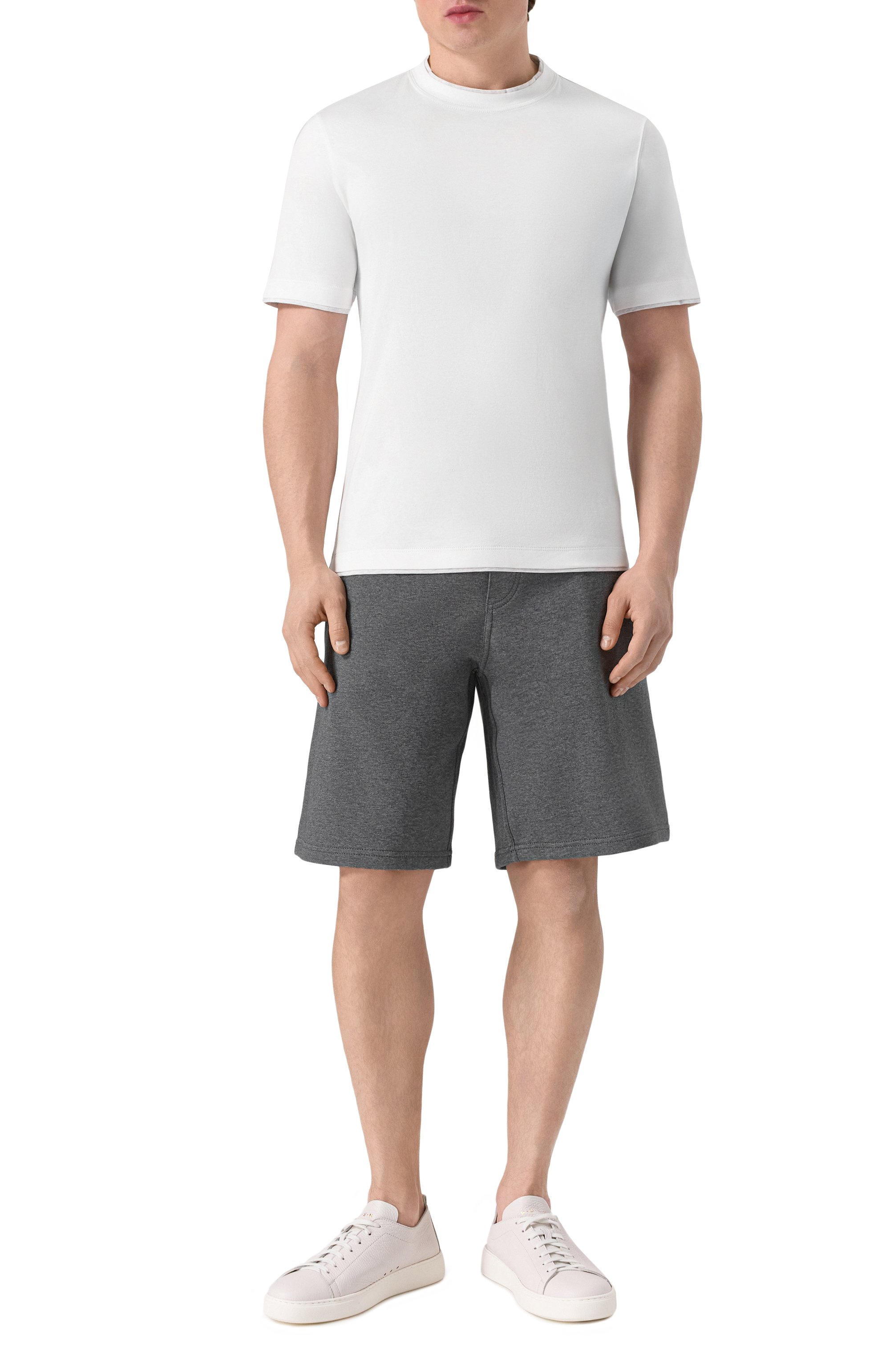 Хлопковые шорты BRUNELLO CUCINELLI, арт. MW8633318G, фото 2