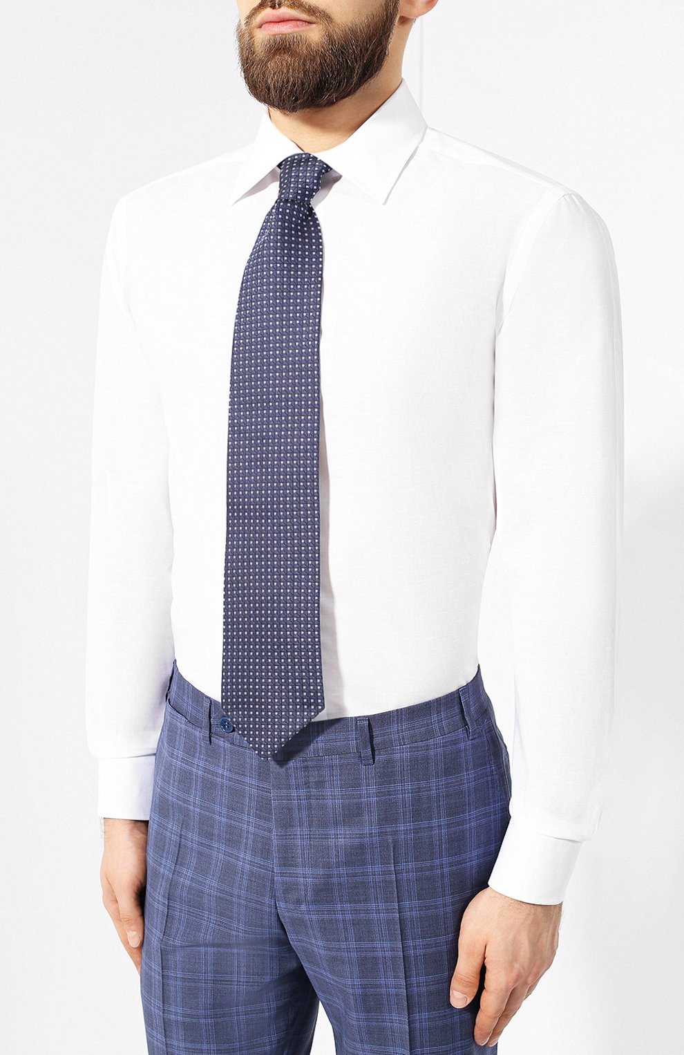 Рубашка из смеси хлопка и льна CANALI, арт. 705/GD01542/S, фото 4