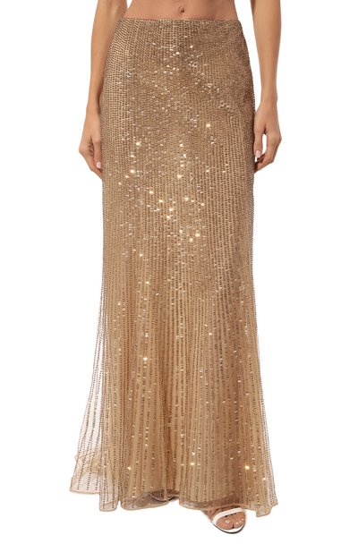 Юбка с отделкой пайетками VALENTINO, арт. 5B3RABW51ED, фото 3