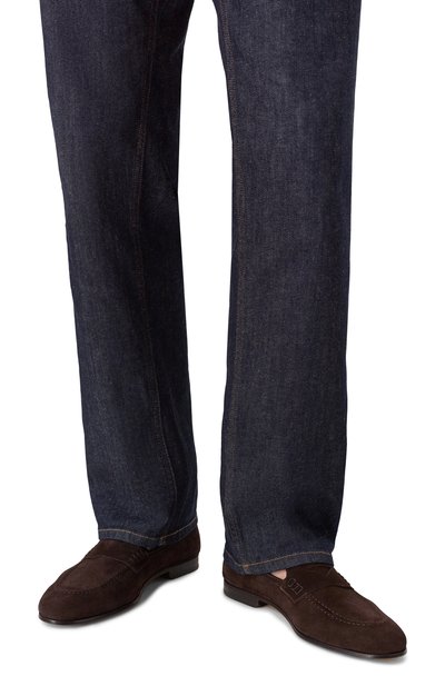 Замшевые пенни-лоферы DOUCAL'S, арт. DU2983PANNUF009T, фото 3