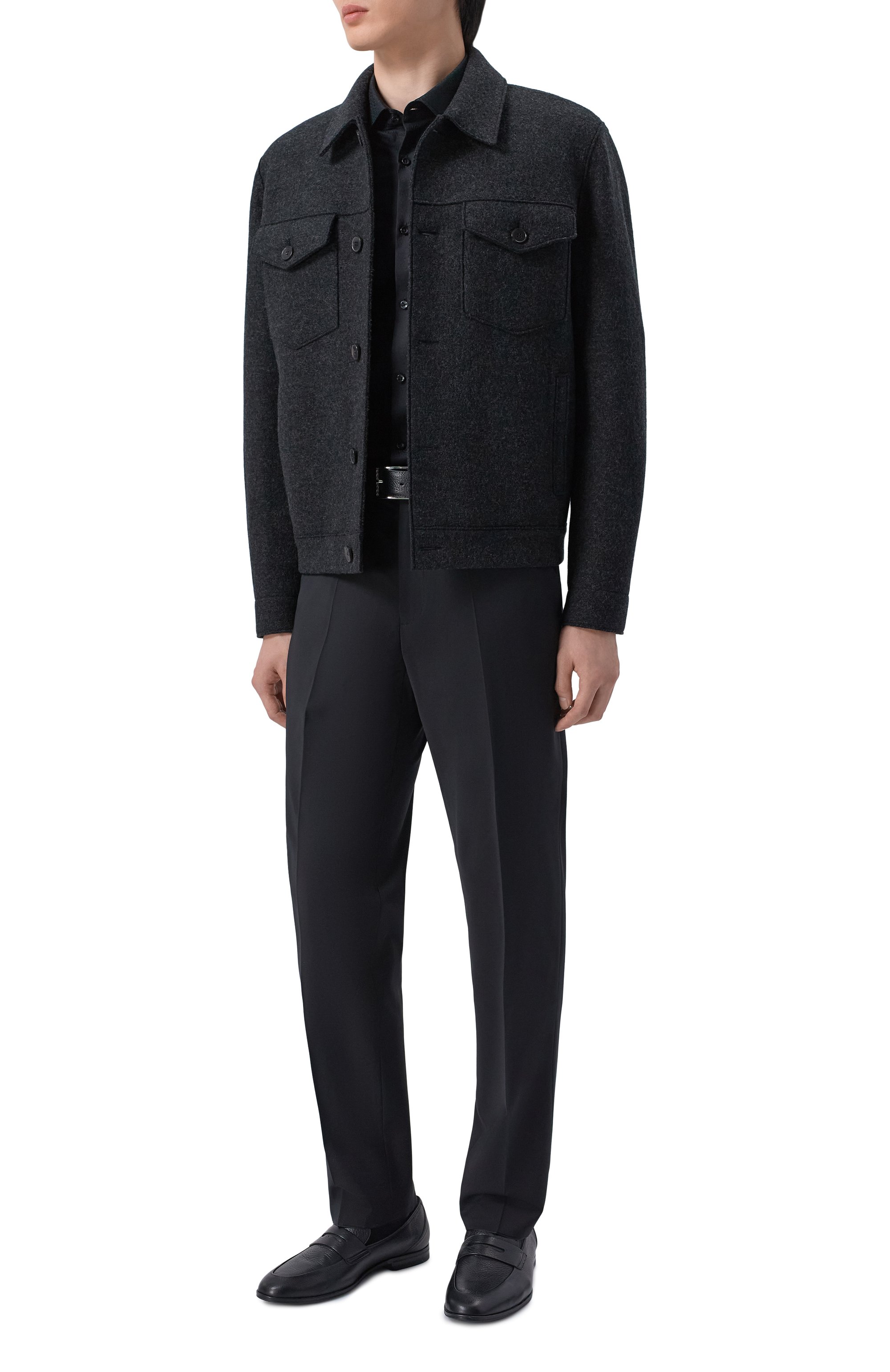 Брюки HUGO черного цвета по цене 16500 руб., арт. 50540150, фото 2 Брюки HUGO, арт. 50540150, фото 2