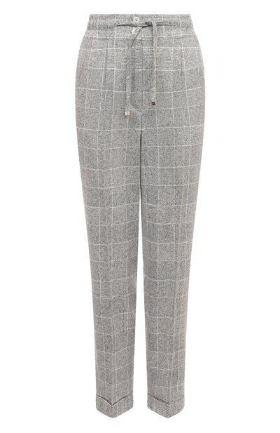 Женские брюки из шелка и шерсти KITON, арт. D53116K0541E02