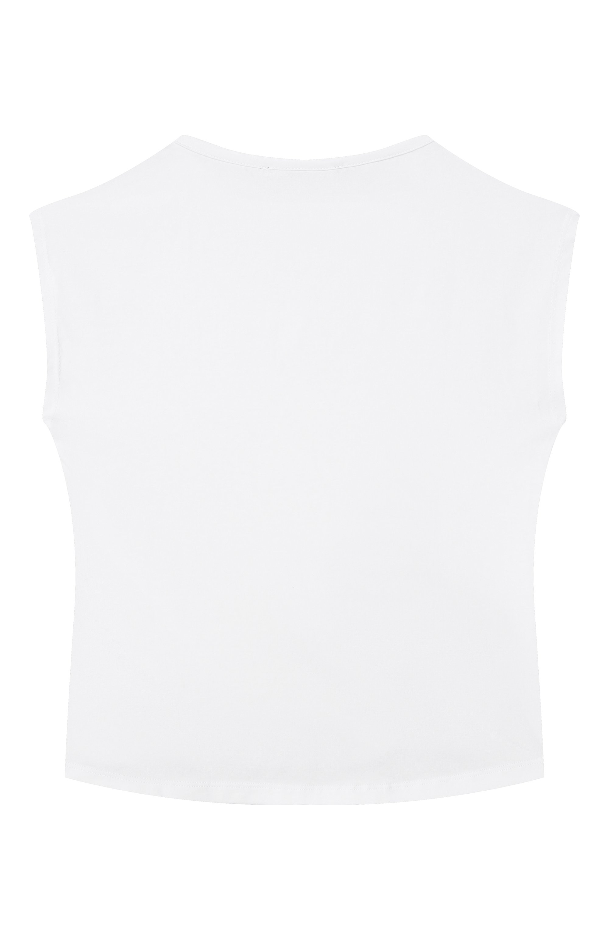 Хлопковая футболка KARL LAGERFELD KIDS белого цвета по цене 13360 руб., арт. Z31164, фото 2 Хлопковая футболка KARL LAGERFELD KIDS, арт. Z31164, фото 2