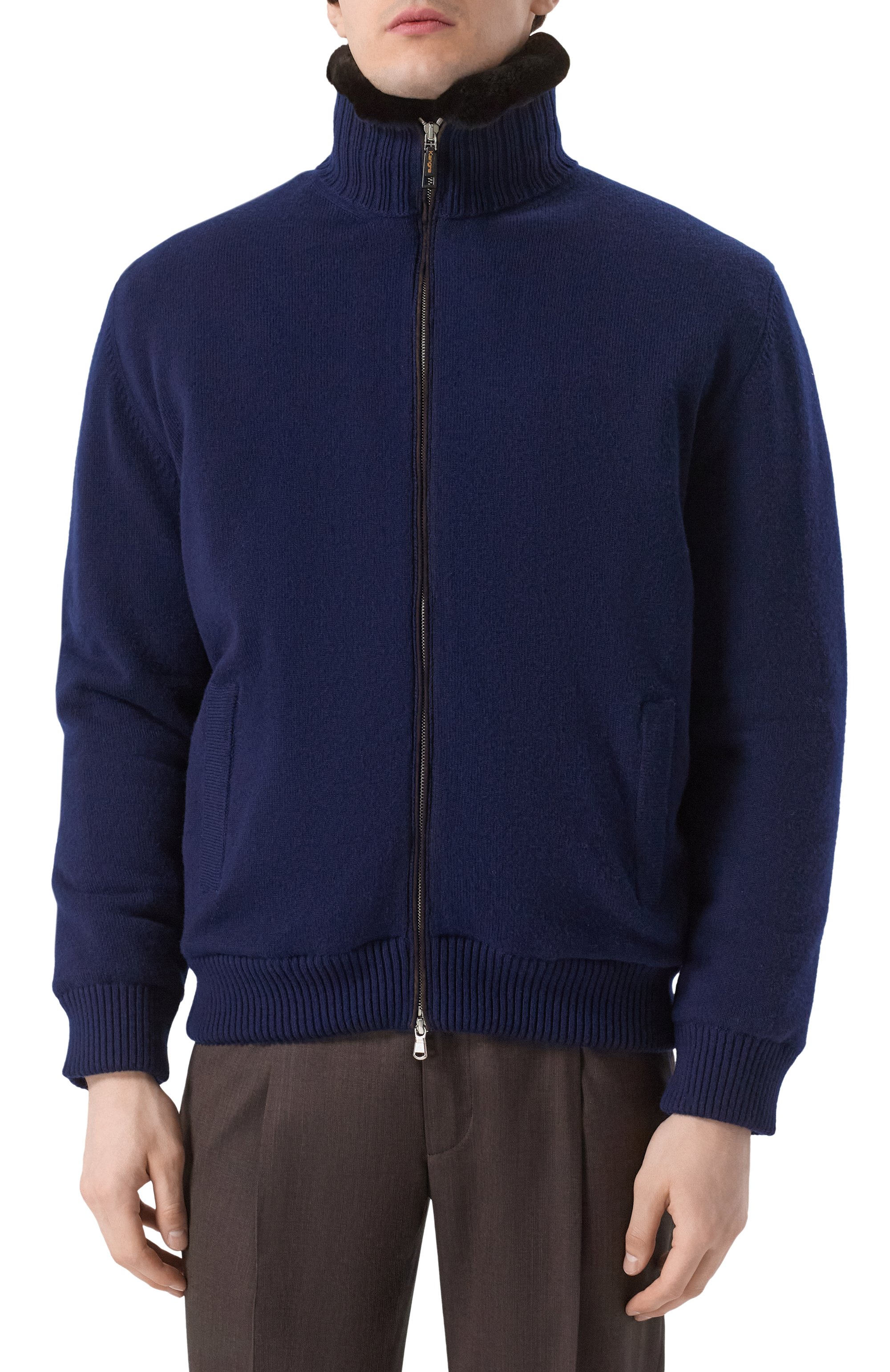 Кашемировый бомбер с подкладкой из бобра KANGRA, арт. 9150/09 02, фото 3