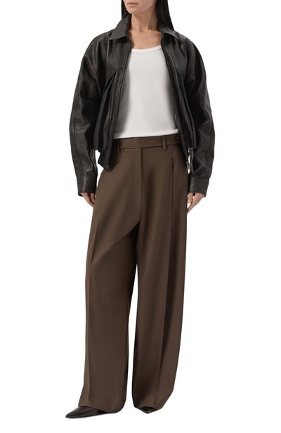 Хлопковые брюки MAGDA BUTRYM, арт. AW26PANTS01BR0WNV2, фото 2