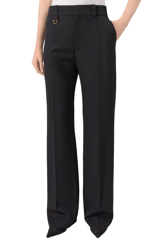 Шерстяные брюки Chloé CH25APA29067 Чёрный  CH25APA29067 Фото 3