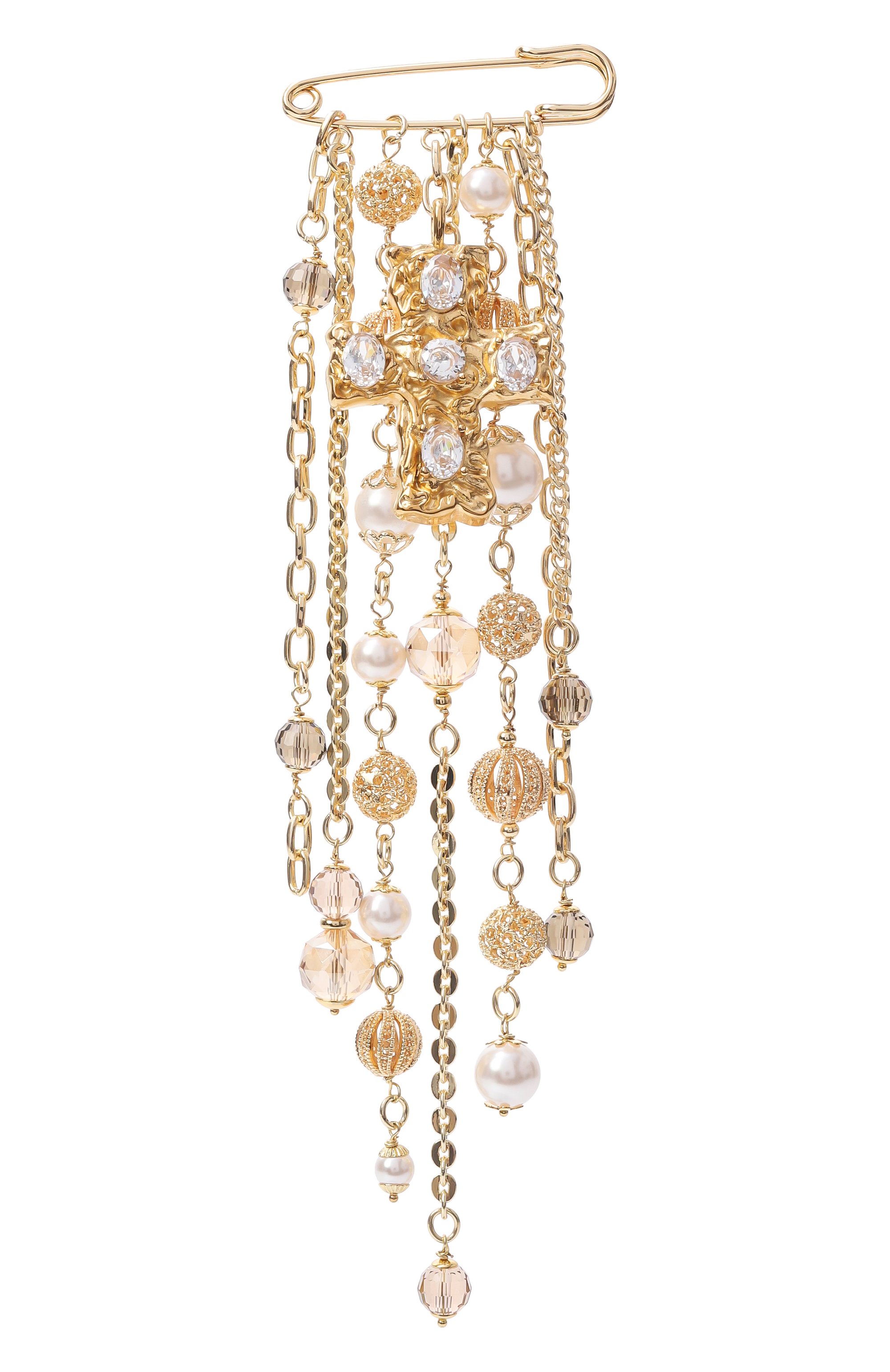 Брошь cross BLUEJAY золотого цвета по цене 17600 руб., арт. BRO-CR, фото 1 Брошь cross BLUEJAY, арт. BRO-CR, фото 1