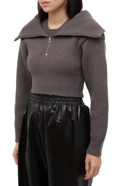 Шерстяной свитер JACQUEMUS коричневого цвета по цене 58700 руб., арт. 203KN53/200890, фото 3 Шерстяной свитер JACQUEMUS, арт. 203KN53/200890, фото 3