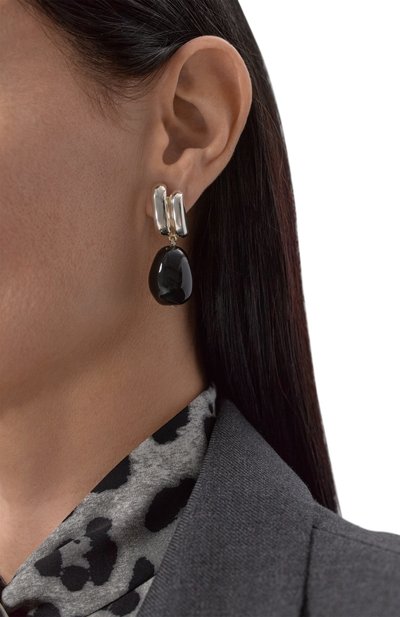 Серьги COPINE JEWELRY черного цвета по цене 22000 руб., арт. IRISBLACK, фото 2 Серьги COPINE JEWELRY, арт. IRISBLACK, фото 2