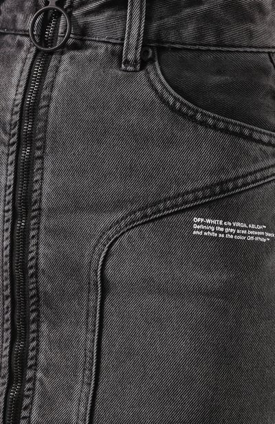 Джинсовая юбка OFF-WHITE, арт. 0WYF004R20E980687500, фото 5