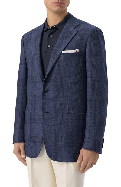 Пиджак из кашемира и хлопка KITON, арт. UG81K0189I, фото 3