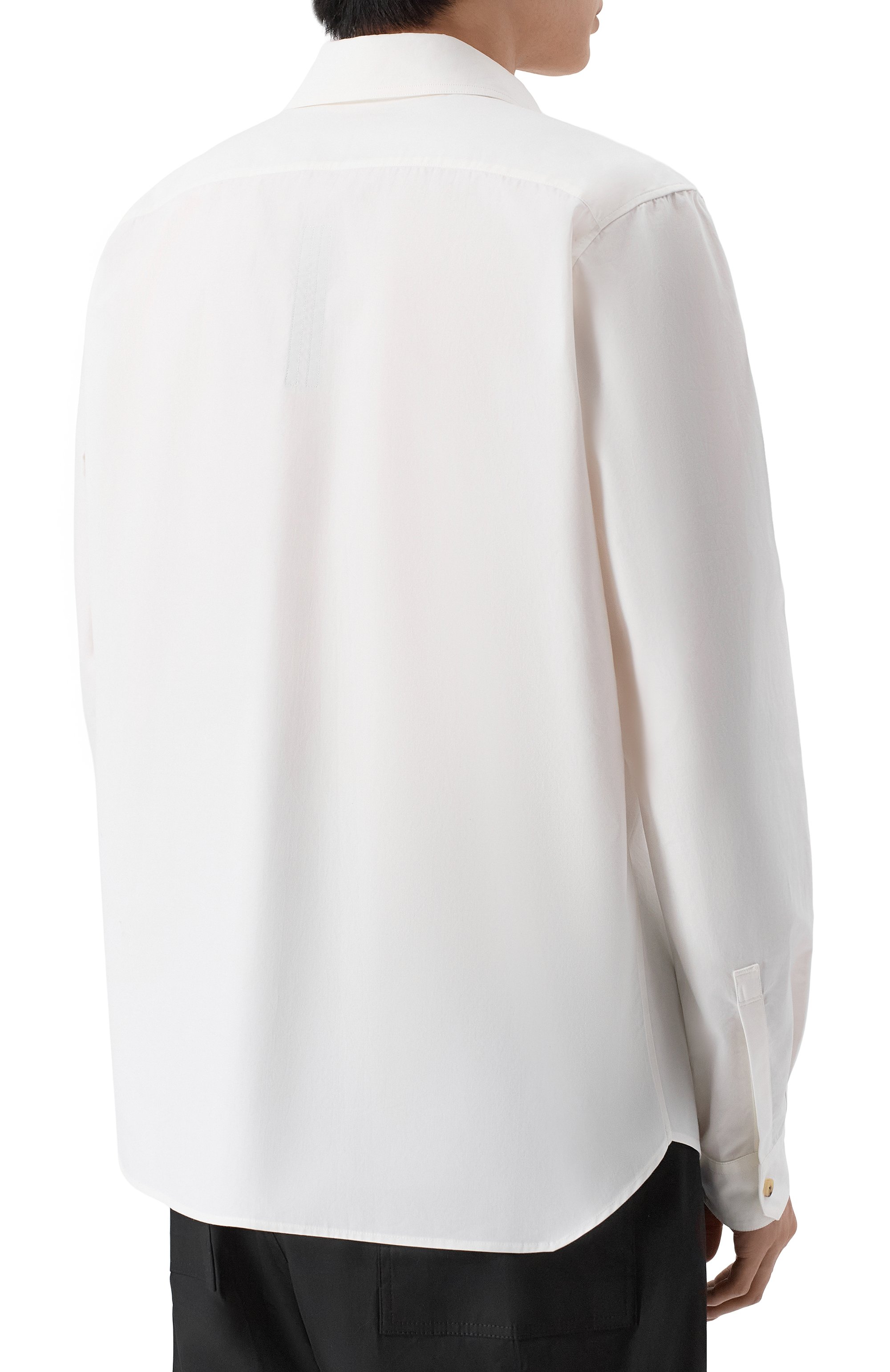 Хлопковая рубашка RICK OWENS, арт. RU01F2291/P, фото 4
